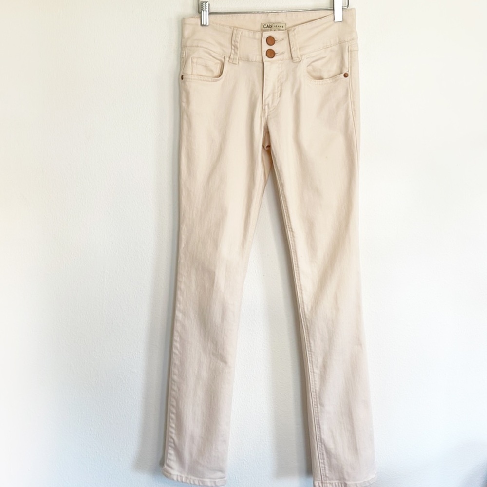 Cabi straight leg low cut jeans